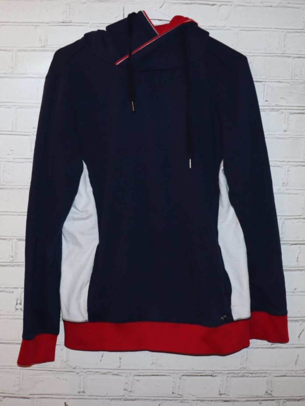 🔵 Express Colorblock Fleece Hoodie · Men’s M